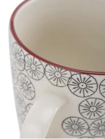 Komplet kubków Karine, 4 elem., Kamionka, Wielobarwny, we wzór, Ø 10 x W 8 cm, 300 ml
