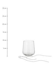 Mundgeblasene Wassergläser Diseguale in unterschiedlichen Formen, 6 Stück, Glas, mundgeblasen, Transparent, Ø 8 x H 10 cm, 200 ml