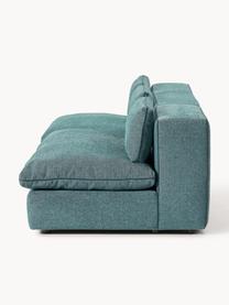 Modulares Sofa Felix (3-Sitzer), Bezug: 100 % Polyester Der strap, Gestell: Massives Kiefern- und Fic, Webstoff Türkisgrün, B 300 x T 110 cm