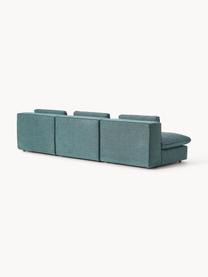 Modulares Sofa Felix (3-Sitzer), Bezug: 100 % Polyester Der strap, Gestell: Massives Kiefern- und Fic, Webstoff Türkisgrün, B 300 x T 110 cm