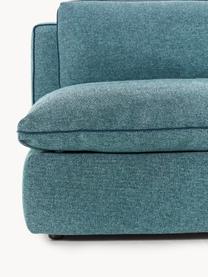 Sofa modułowa Felix (3-osobowa), Tapicerka: 100% poliester Dzięki tka, Nogi: tworzywo sztuczne Ten pro, Turkusowo-zielona tkanina, B 300 x T 110 cm