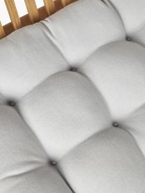 Sitzkissen Ava, 2 Stück, Bezug: 100% Baumwolle, Hellgrau, B 40 x L 40 cm