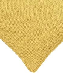 Federa arredo color giallo Anise, 100% cotone, Giallo, Larg. 30 x Lung. 50 cm