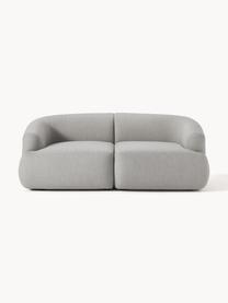 Modulares Sofa Sofia (2-Sitzer), Bezug: 100 % Polypropylen Der ho, Gestell: Fichtenholz, Spanplatte, , Füße: Kunststoff Dieses Produkt, Webstoff Grau, B 190 x T 103 cm