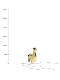 Salz- und Pfefferstreuer Lamas, 2er-Set, Keramik, Messingfarben, B 5 x H 9 cm