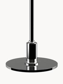 Große Tischlampe PH 3½-2½, mundgeblasen, Lampenschirm: Opalglas, mundgeblasen, Silberfarben, Weiß, Ø 33 x H 47 cm