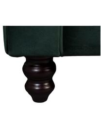 Chesterfield-Samt-Sofa Chester (2-Sitzer) in Grün, Bezug: Polyestersamt 20.000 Sche, Samt Waldgrün, B 186 x T 94 cm