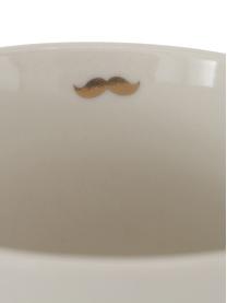 Set de Tazas de café Mr Mrs, 2 uds., Porcelana New Bone China, Blanco, dorado, Ø 10 x Al 10 cm, 480 ml