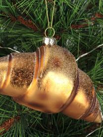 Kerstboomhanger Croissant, Glas, Goudkleurig, B 15 cm x H 8 cm