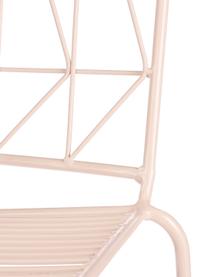 Chaise de balcon en métal Bueno, Rose