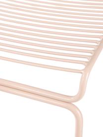Krzesło balkonowe Bueno, Metal powlekany, Różowy, S 55 x W 77 cm