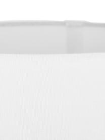 Keramische tafellamp Brittany in grijs, Lampenkap: textiel, Lampvoet: keramiek, Voetstuk: kristalglas, Wit, grijs, Ø 28 x H 48 cm