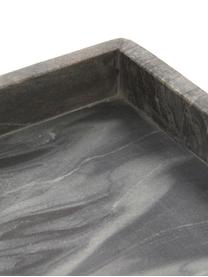 Deko-Marmor-Tablett Ciaran, Marmor, Grau, marmoriert, B 30 x T 30 cm