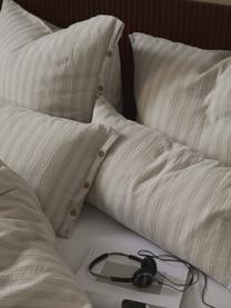 Poszewka na poduszkę z muślinu bawełnianego Saige, Jasny beżowy, S 40 x D 80 cm