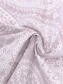 Renforcé-Bettwäsche Manon mit Paisley-Muster aus Bio-Baumwolle, Webart: Renforcé Fadendichte 144 , Lavendel, Weiß, gemustert, 200 x 200 cm + 2 Kissen 80 x 80 cm