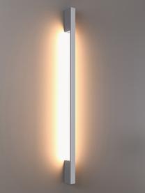 Große LED-Wandleuchte Riset, handgefertigt, Metall, beschichtet, Weiß, T 7 x H 120 cm