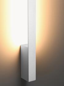 Aplique artesanal grande LED Riset, Metal recubierto, Blanco, F 7 x Al 120 cm