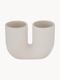 Handgefertigte Design-Vasen Filicio aus Steingut, 2er-Set, Steingut, Weiß, Set mit verschiedenen Größen