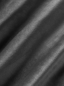 Funda de cojín de terciopelo texturizada Leyla, Terciopelo (100% poliéster), Gris antracita, An 40 x L 40 cm