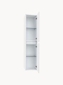 Mueble de baño alto Perth, 35 cm, Estantes: vidrio, Blanco, An 35 x Al 160 cm