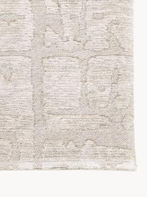 Tapis avec surface texturée Perriers, 100 % polyester, Beige clair, larg. 80 x long. 150 cm (taille XS)