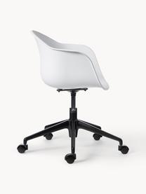 Silla de oficina Claire, Asiento: 65% polipropileno, 35% fi, Patas: metal con pintura en polv, Ruedas: plástico, Blanco, An 66 x F 60 cm