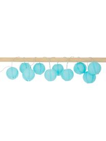 LED lichtslinger Festival, 435 cm, 10 lampions, Lampions: polyester, Blauw, L 300 cm