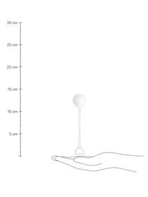 Cucchiaino in porcellana Heart, Porcellana smaltata, Bianco, Lung. 14 cm