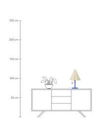 Design stolní lampa Skirt, Krémově bílá, modrá, Ø 30 cm, V 51 cm