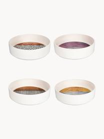 Sada hlubokých talířů s barevným designem Switch, 4 díly, Keramika, Světle šedá, černá, více barev, Ø 21 cm