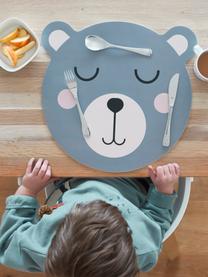 Placemat Bear, Kunststof, Tinten blauwgrijs, B 37 x L 37 cm