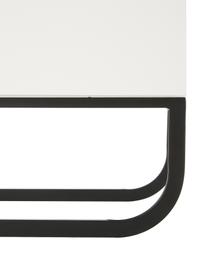 Schubladenkommode Sanford in Weiß, Korpus: Mitteldichte Holzfaserpla, Fußgestell: Metall, pulverbeschichtet, Weiß, Schwarz, 80 x 106 cm