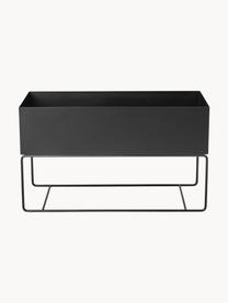 Cache-pot Plant Box, Acier, revêtement par poudre, Noir, larg. 77 x haut. 45 cm