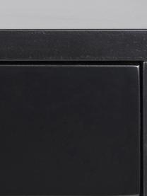 Wand-Nachttisch Cholet mit Schublade, Mitteldichte Holzfaserplatte (MDF), lackiert, Schwarz, B 50 x H 24 cm