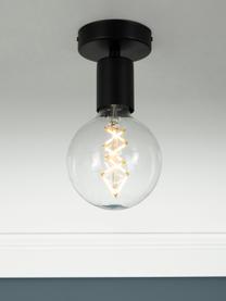 Petit plafonnier sans ampoule Cero, Noir, Ø 10 x haut. 12 cm