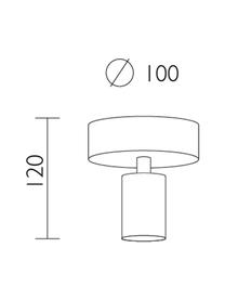 Kleine plafondlamp Cero, Baldakijn: gepoedercoat staal, Fitting: gepoedercoat staal, Zwart, Ø 10 x H 12 cm