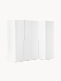 Armoire d'angle modulaire Leon, larg. 215 cm, plusieurs variantes, Blanc, Basic Interior : larg. 215 x haut. 200 cm, avec module d'angle