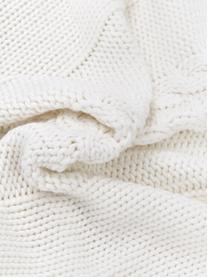 Funda de cojín de punto Lucas, 100% algodón, Blanco crema, An 40 x L 40 cm