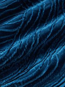 Poszewka na poduszkę z aksamitu Nisha, Ciemny niebieski, S 50 x D 50 cm