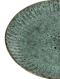 Piatti da colazione Vingo 2 pz, Gres, Blu verde, nero, Ø 22 cm