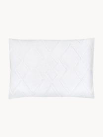 Taies d'oreiller en percale de coton Faith, 2 pièces, Blanc, Ch. larg. 50 x long. 70 cm