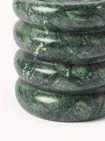 Set de portavelas de mármol Orta, 2 uds., Mármol, Mármol verde oscuro, Set de diferentes tamaños