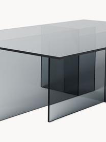 Sklenený konferenčný stolík Anouk, Sklo, Sivá, priehľadná, Š 102 x H 63 cm