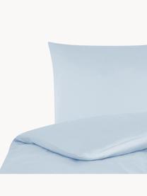 Baumwollsatin-Bettdeckenbezug Comfort, Webart: Satin, leicht glänzend Fa, Hellblau, B 200 x L 210 cm