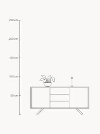 Přenosná stolní LED lampa Poldina, stmívatelná, Lesklá stříbrná, Ø 11 cm, V 38 cm