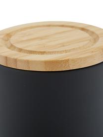 Pojemnik do przechowywania Stak, Czarny, drewno bambusowe, Ø 10 x W 13 cm, 750 ml