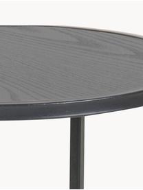 Table d'appoint ronde Seaford, Noir, Ø 40 x haut. 55 cm