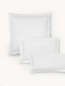 Poszewka na poduszkę z satyny bawełnianej Premium, Biały, S 40 x D 80 cm