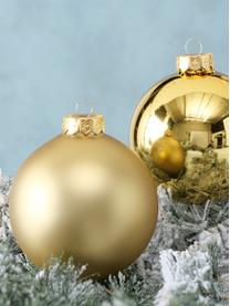 Weihnachtskugel-Set Lorene Ø 10 cm, 4-tlg., Goldfarben, matt und glänzend, Ø 10 cm