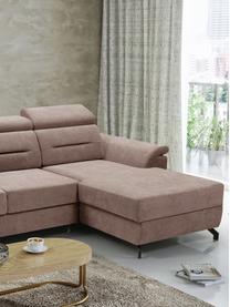 Sofá cama rinconero Missouri, con espacio de almacenamiento, Tapizado: 100% poliéster, Beige, An 259 x F 164 cm